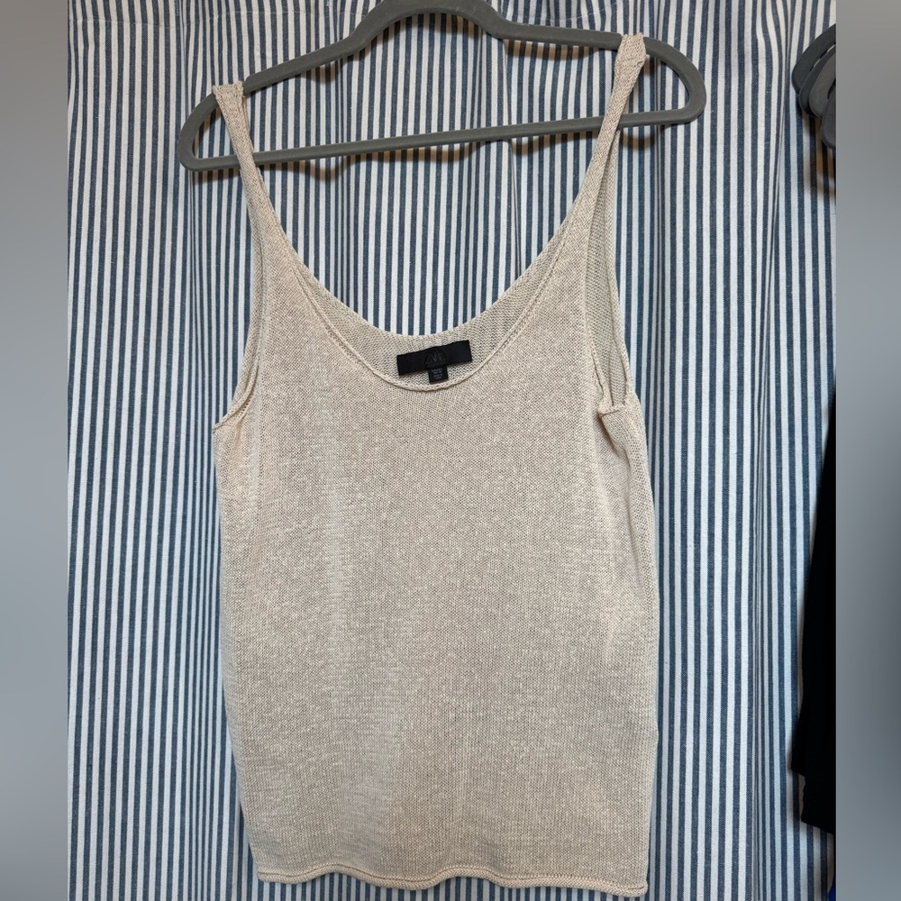 Zara Cream Knit Tank Top